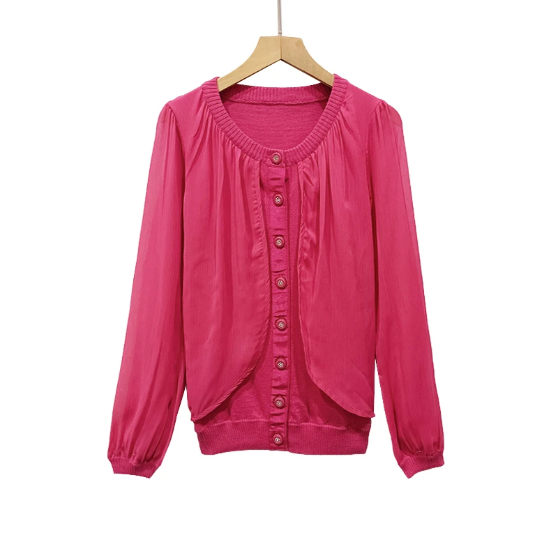 针织衫长袖开衫春季新款女士气质时尚春游显瘦百搭洋气舒适衣服