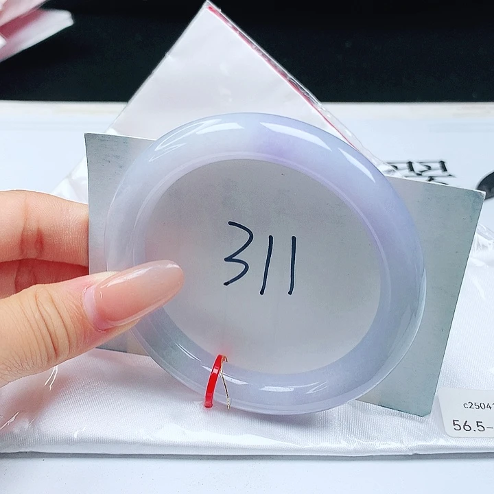翡翠手镯未镶嵌56+圆条