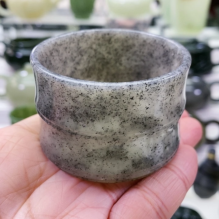 未镶嵌和田玉挂件茶杯70m l