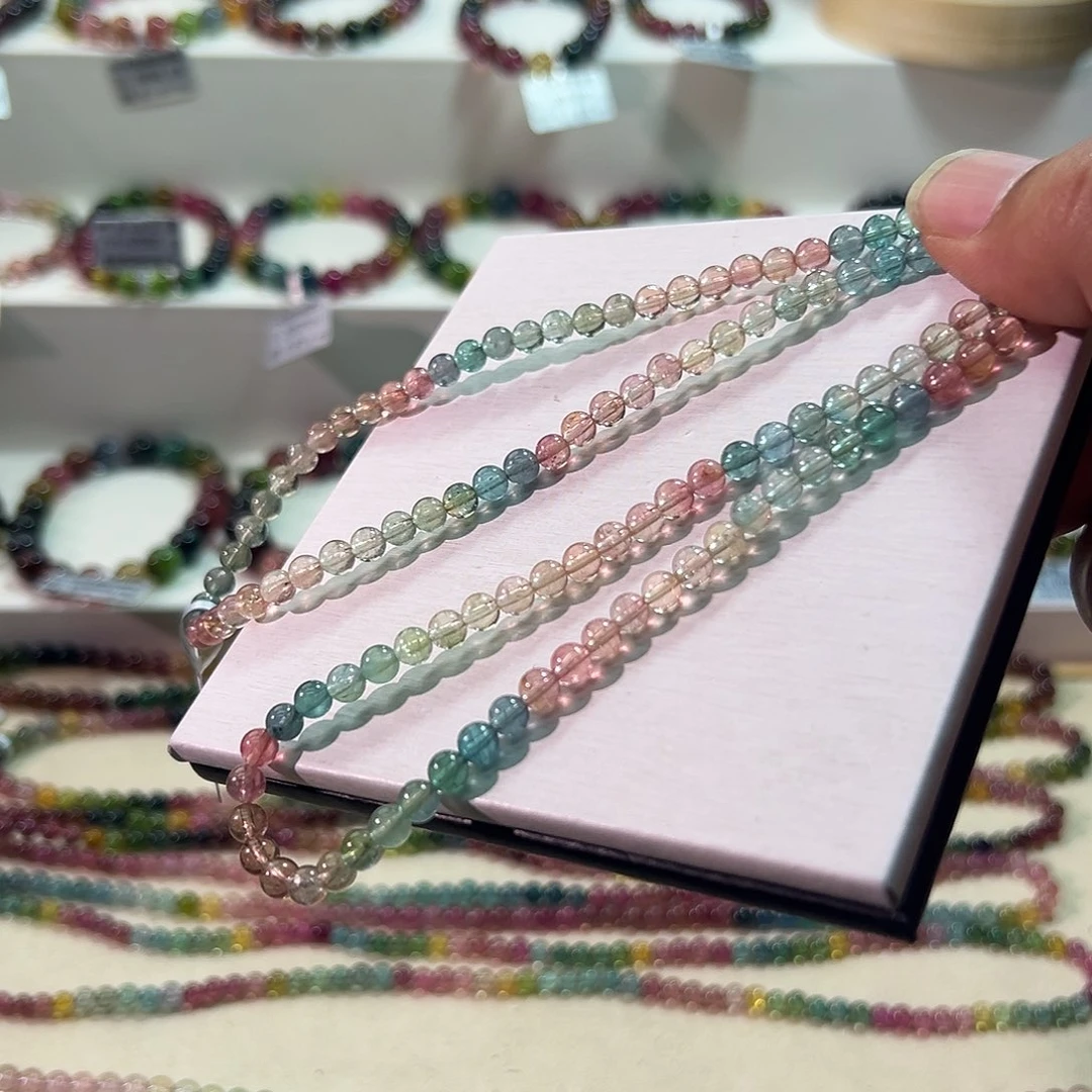 碧玺未镶嵌手链碧玺