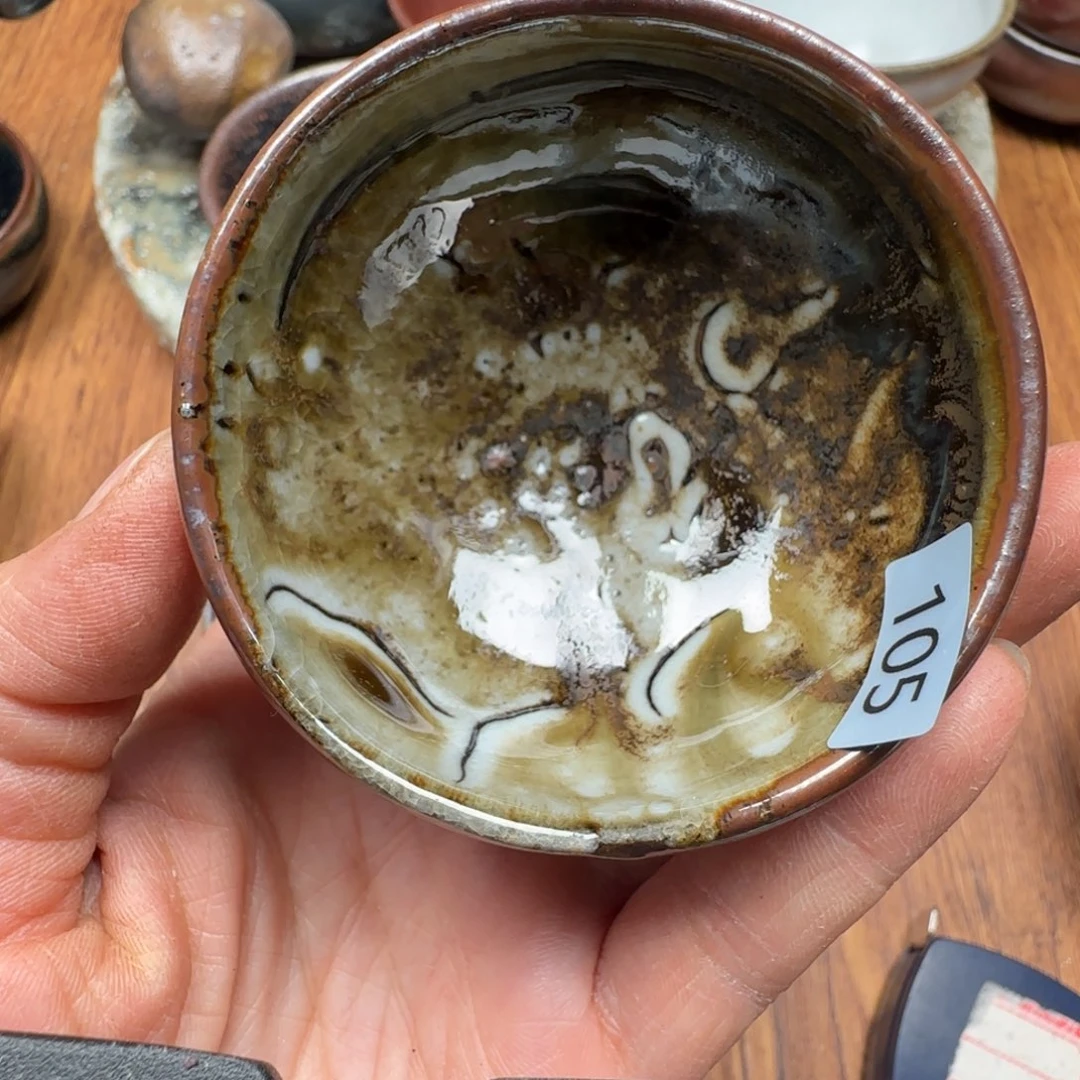 柴烧建盏茶盏茶杯105