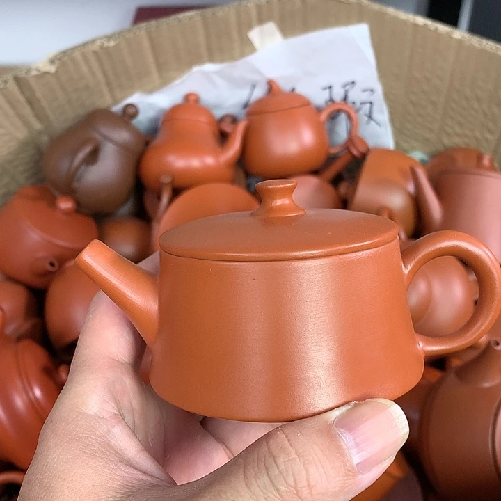 紫砂茶壶原矿朱泥茶壶茶具家用120