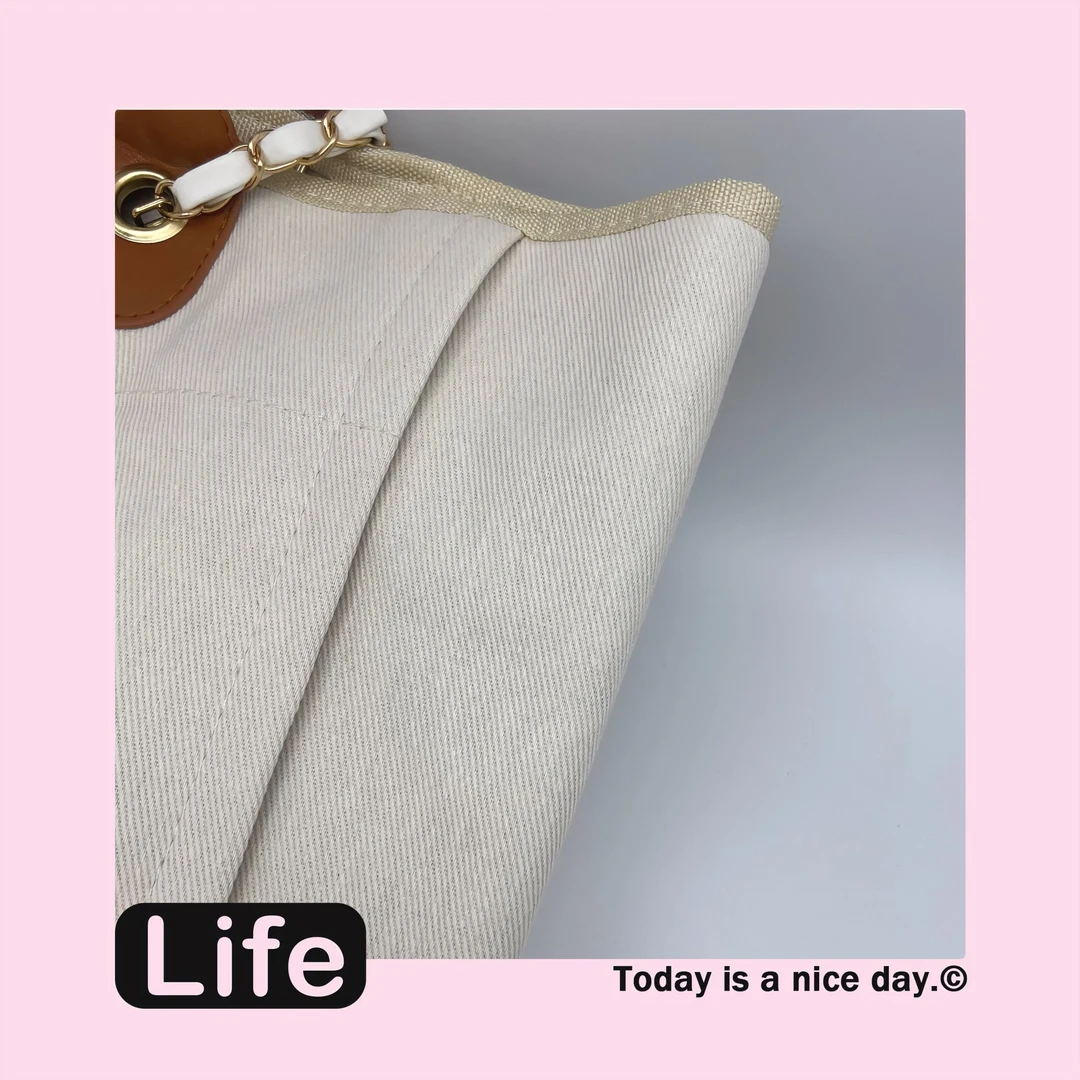 【是臭臭】珍珠沙滩妈咪帆布包666