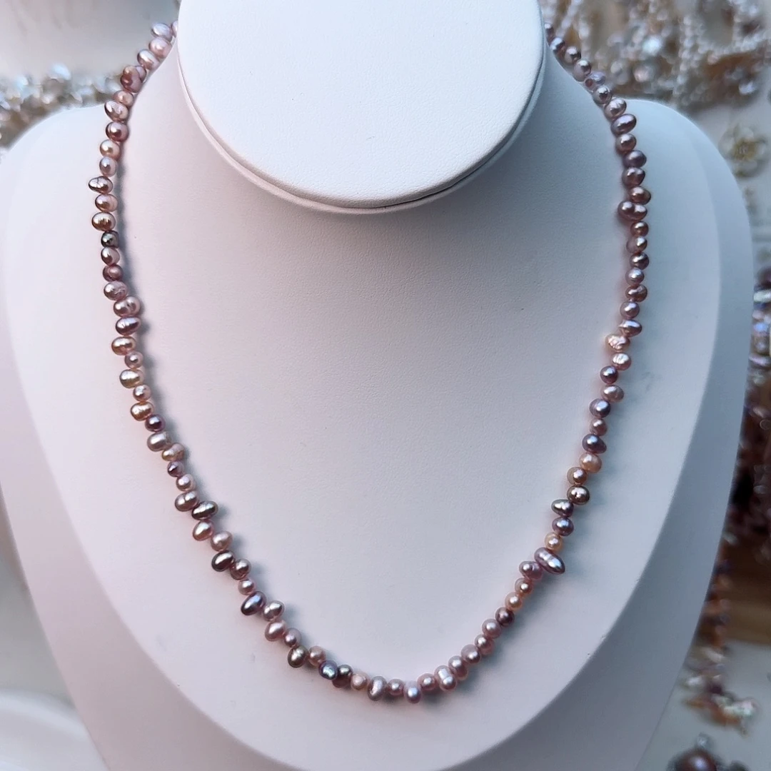 未镶嵌颈饰淡水珍珠