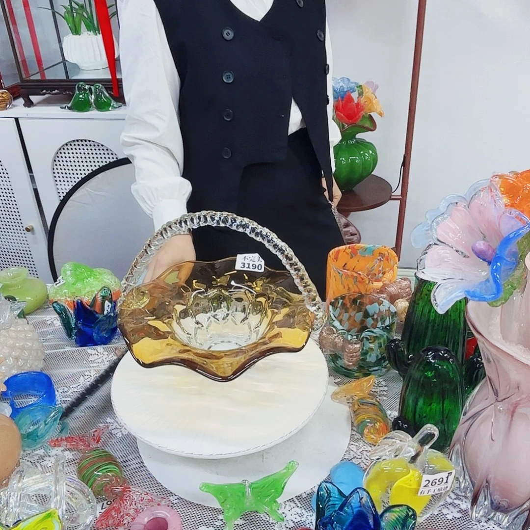 果篮安妮家居琉璃摆件
