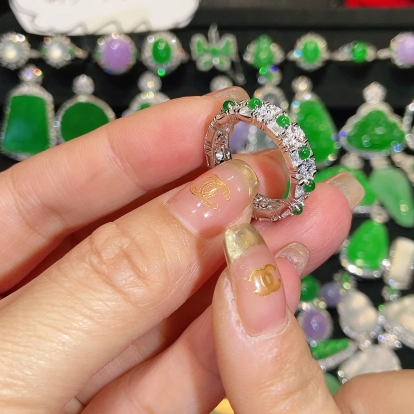 【闪购商品】翡翠戒指未镶嵌天然翡翠