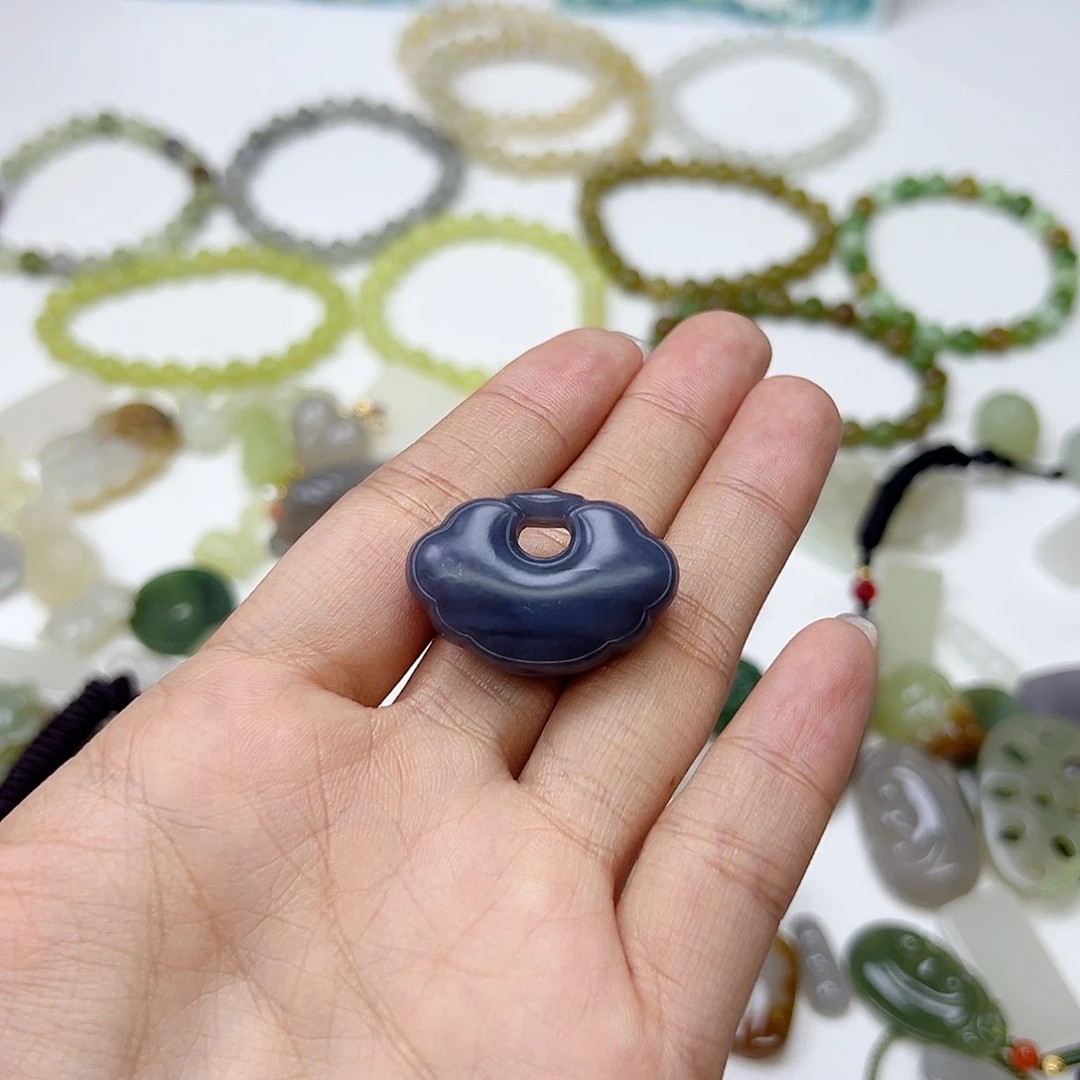 颈饰未镶嵌和田玉星*~