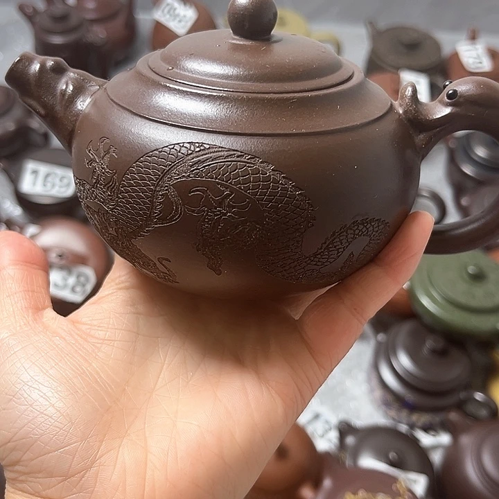 紫砂茶壶紫砂半手