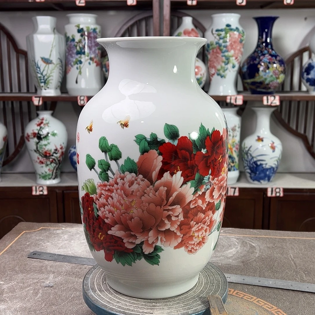 摆件陶景德镇陶瓷国色