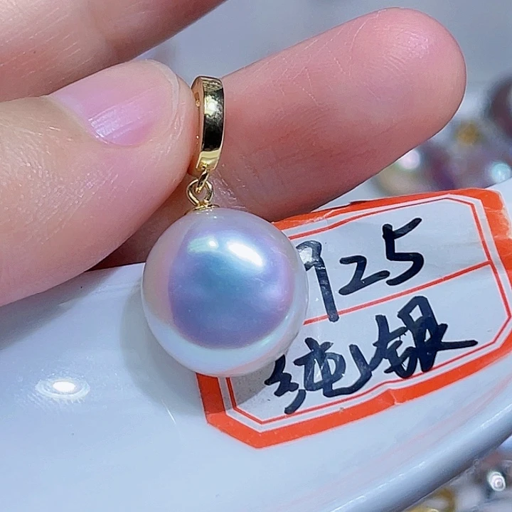 淡水珍珠银S925镶嵌颈饰