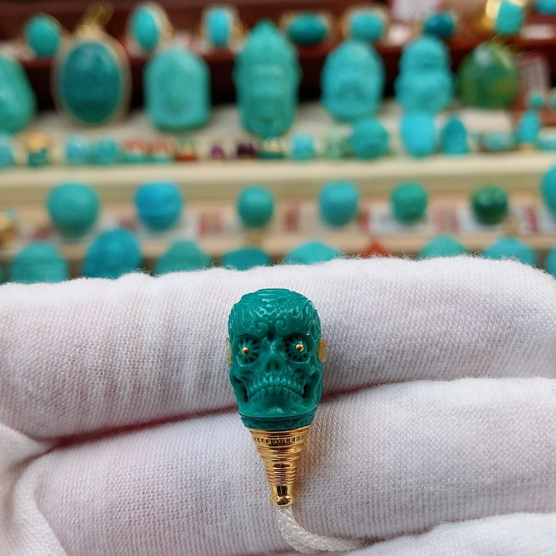 未镶嵌绿松石珠宝半成品