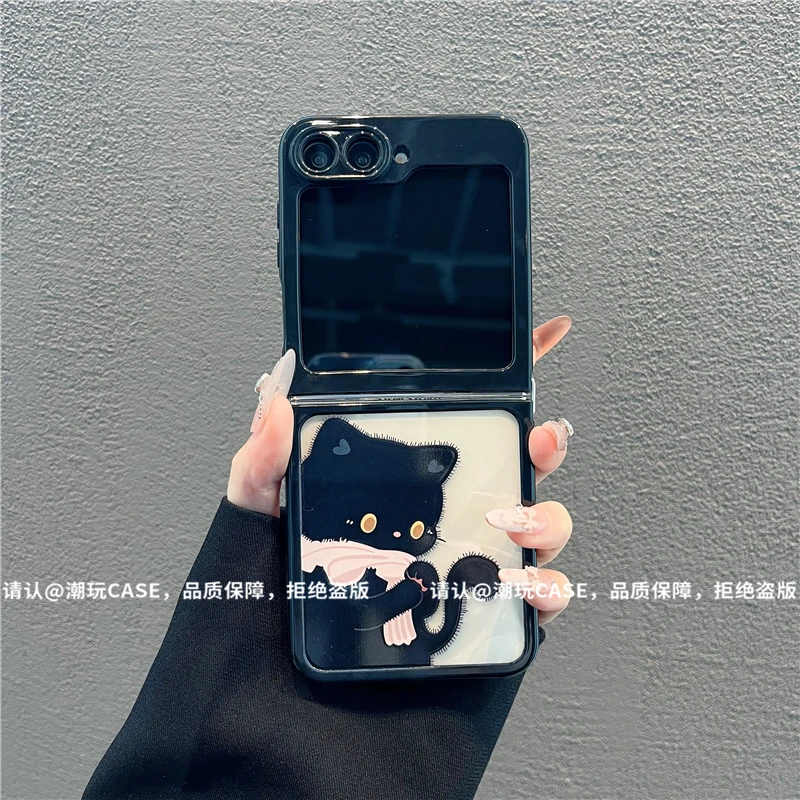 折叠奶油壳适用华为荣耀/OPPO/VIVO/小米/三星zflip6防摔手机壳潮