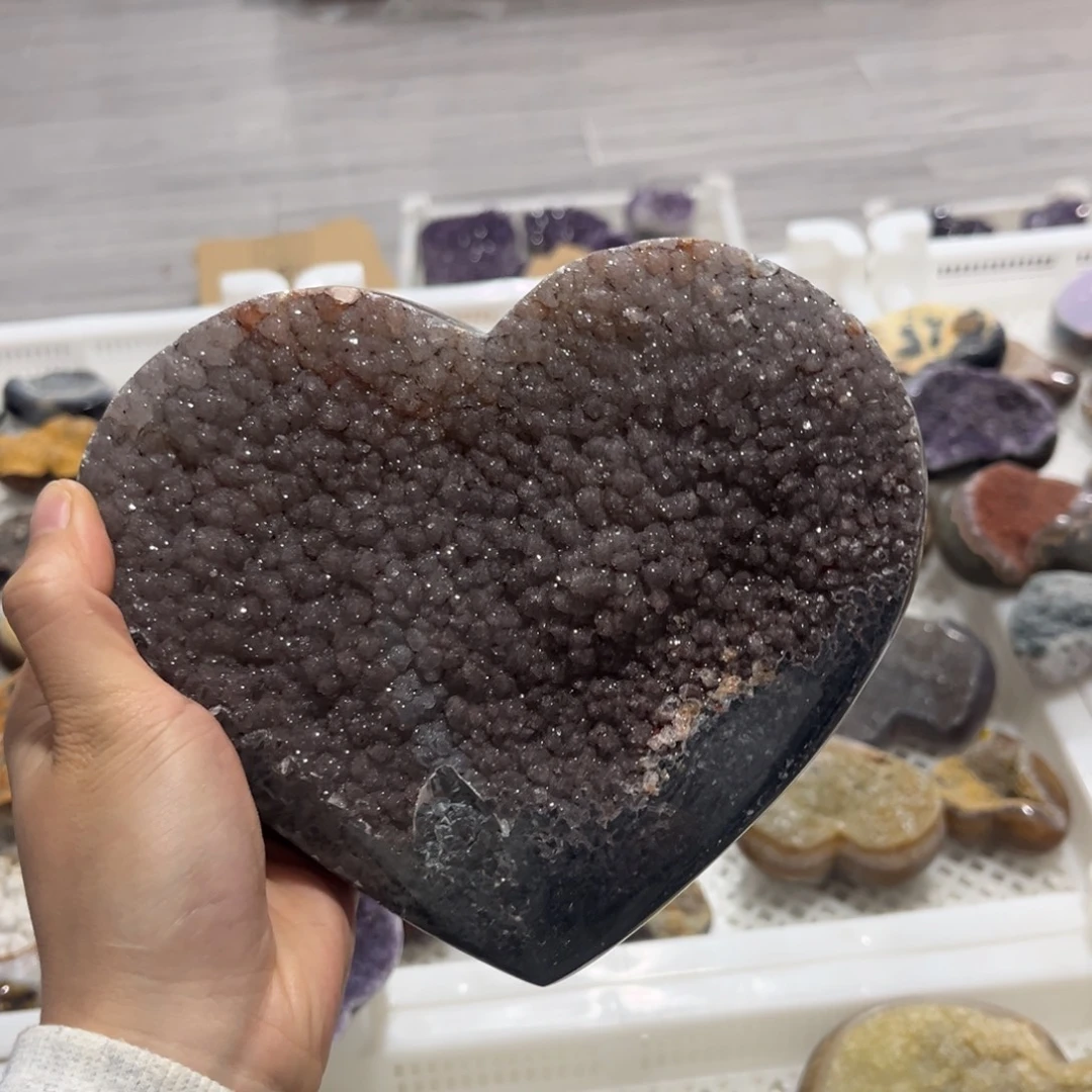 紫晶未镶嵌摆件水晶