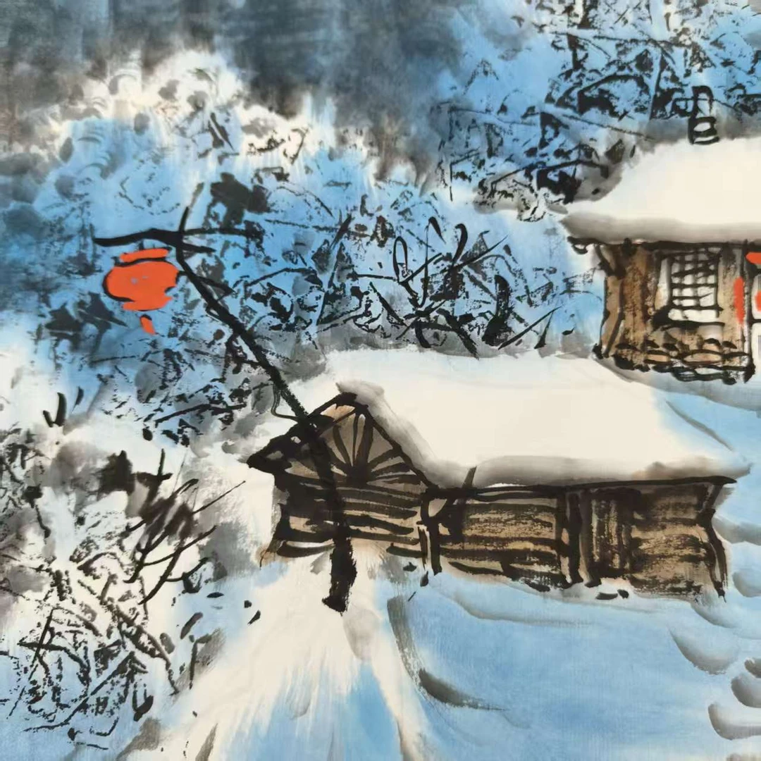 宋轲-4平尺-国画作品-冰雪-13
