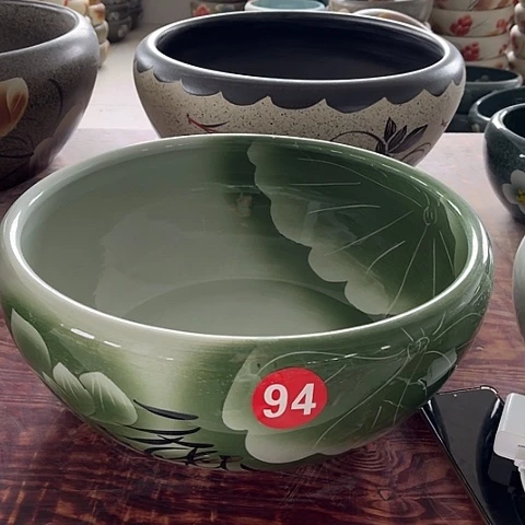陶瓷大号陶瓷鱼缸40厘米