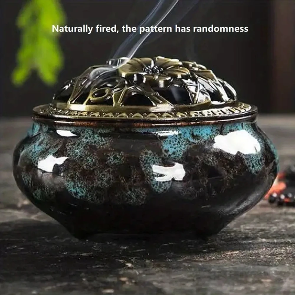 陶瓷香炉窑变香炉塔香炉檀香炉盘香炉家用室内香薰炉线香炉熏香炉