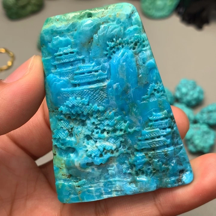 未镶嵌绿松石颈饰