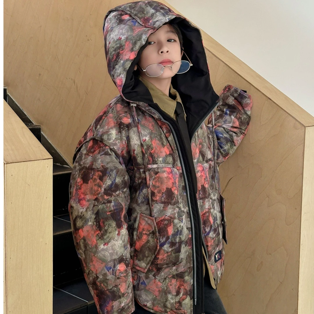 小猪2025【X】1月7日儿童时尚潮酷粉色连帽防寒服2824-