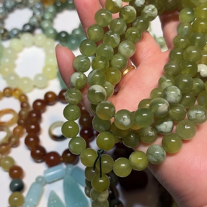 蛇纹石玉未镶嵌手串