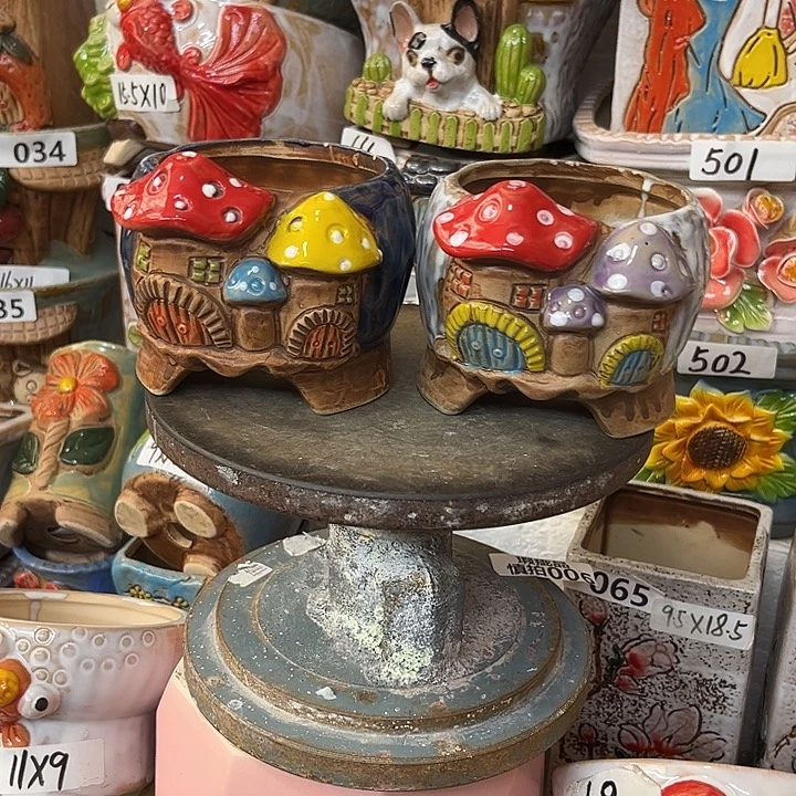 粗陶材质多肉花盆