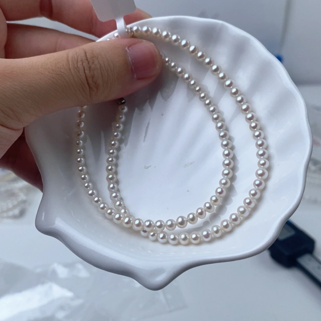 淡水珍珠银S925镶嵌项链207739