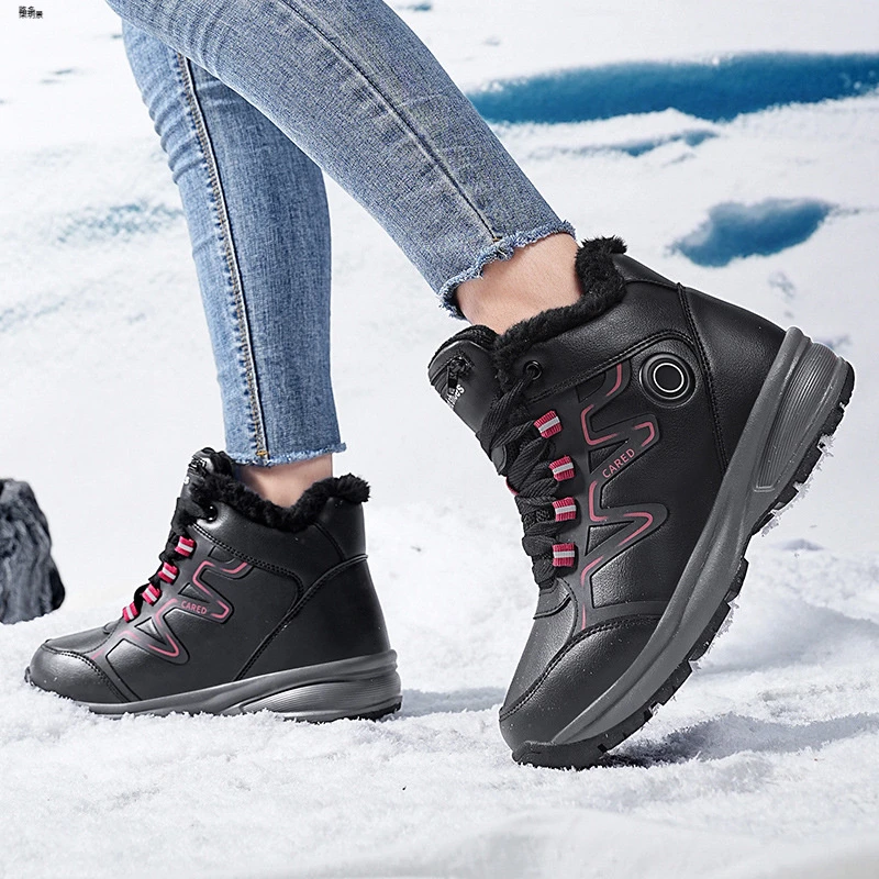 2024持续发热冬季保暖加热发热鞋户外行走电暖鞋保暖鞋棉鞋