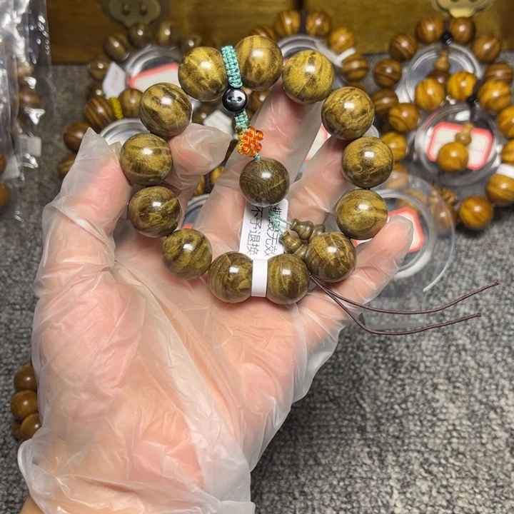 楠木（金丝楠）手串/手链阴沉冰裂龙胆1.8