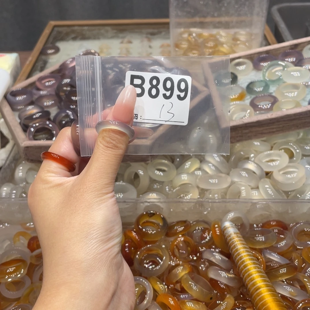 玛瑙/玉髓未镶嵌戒指899