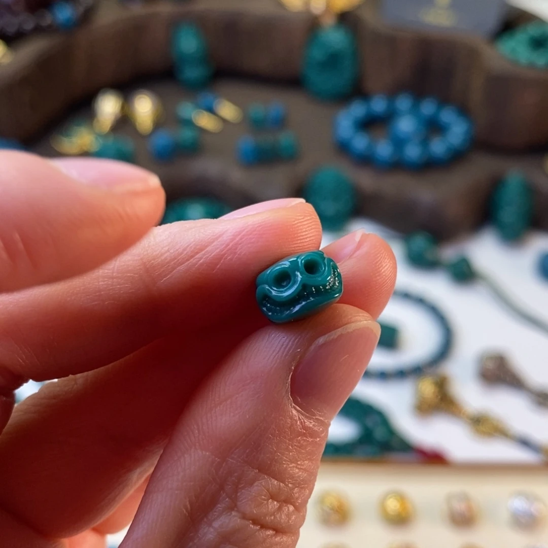 颈饰琉璃地狱色10mm喜主