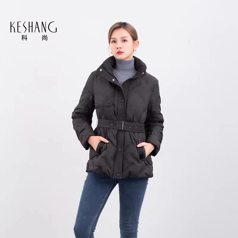 3DS13501冬季中长款羽绒服女气质保暖外套显高上衣