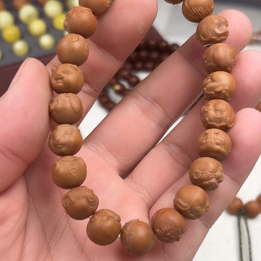 手串猴头核桃十二生肖反油款