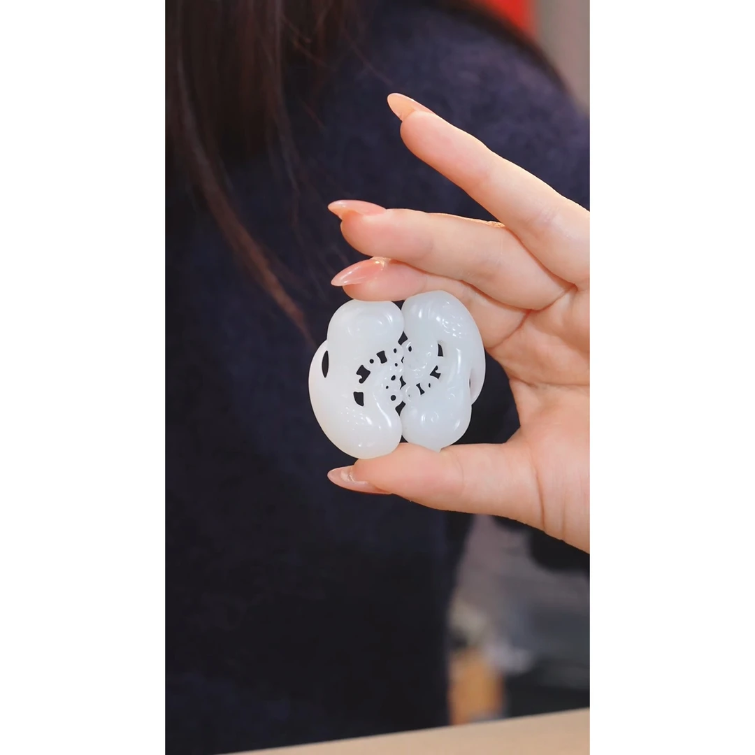 和田玉吊坠不含链未镶嵌一对（二）@@N7013