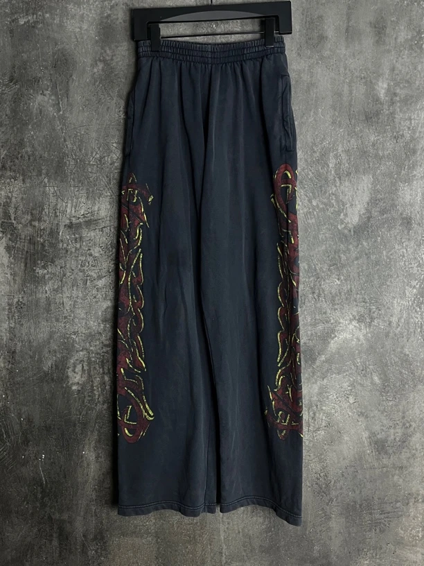 全新未使用 Balenciaga/巴黎世家 XXS码*1/图案印花休闲裤/11225