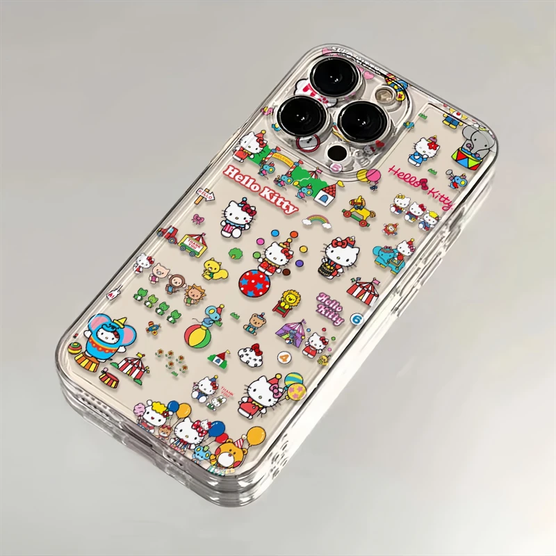 马戏团凯蒂猫适用苹果iPhone16pro小米15华为mate70手机壳太空MT