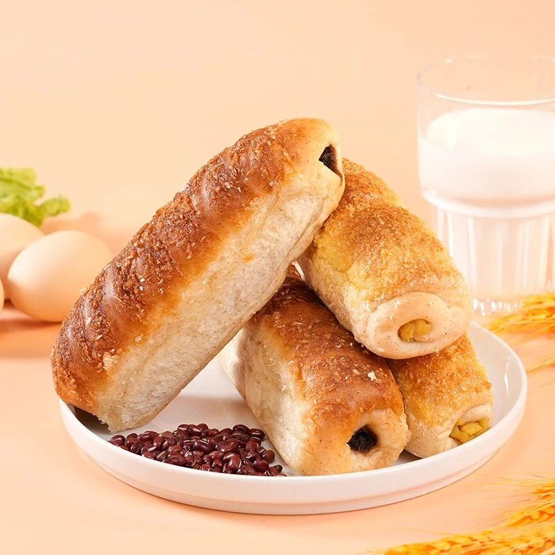 全麦椰香红豆味板栗味面包软糯豆馅回味醇香解馋休闲食