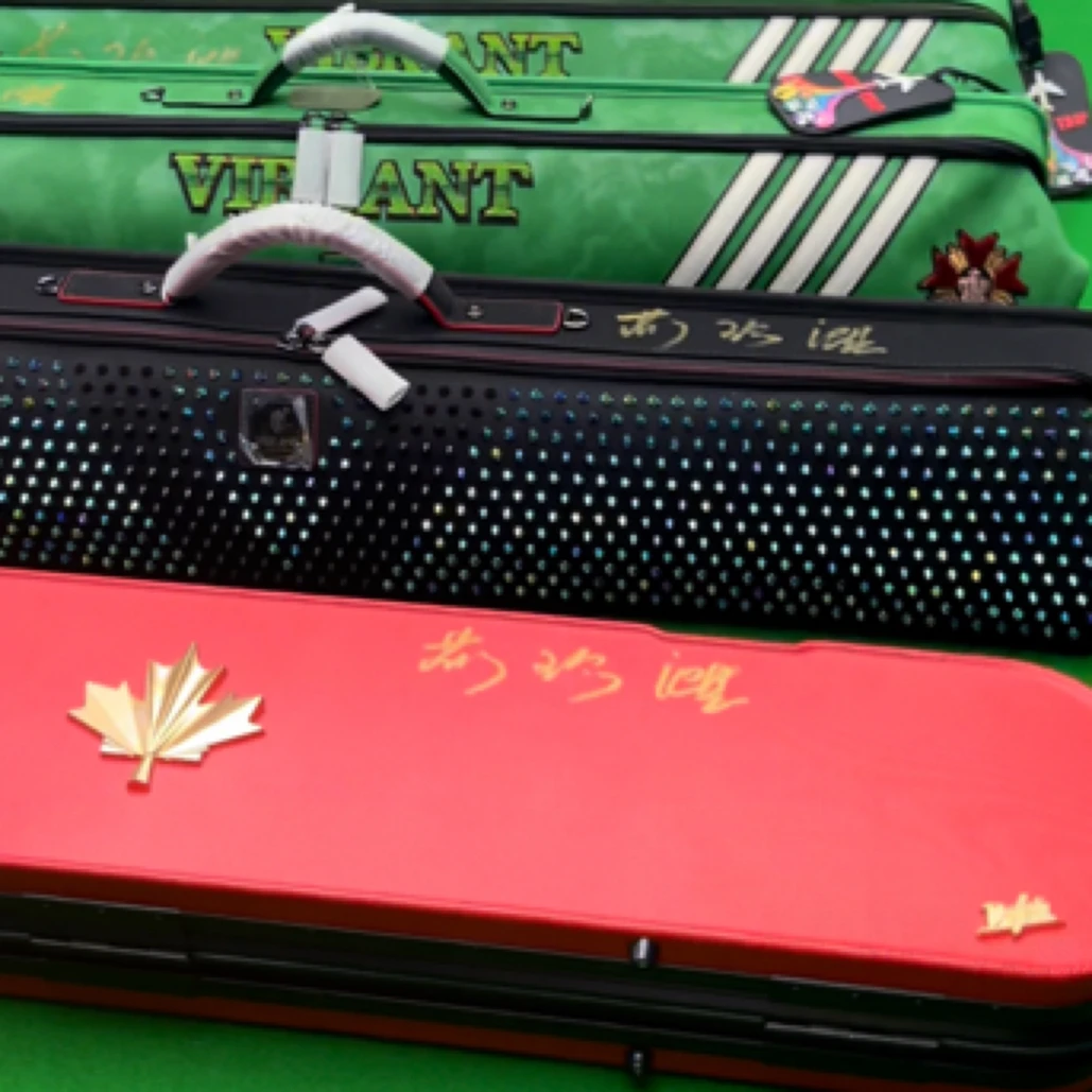 莱瑟塔彩包虹系列薛珍麒签名杆包台球大容量7孔大头杆台球杆推荐