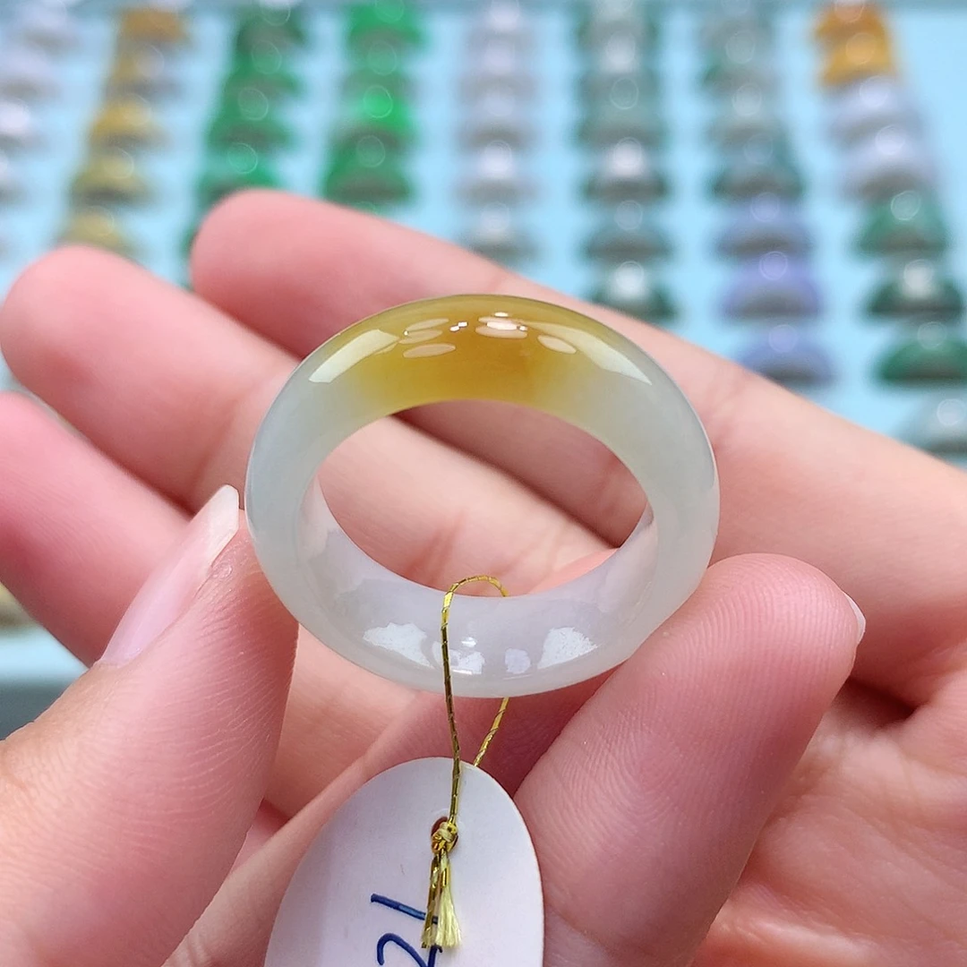 未镶嵌戒指翡翠2021圈