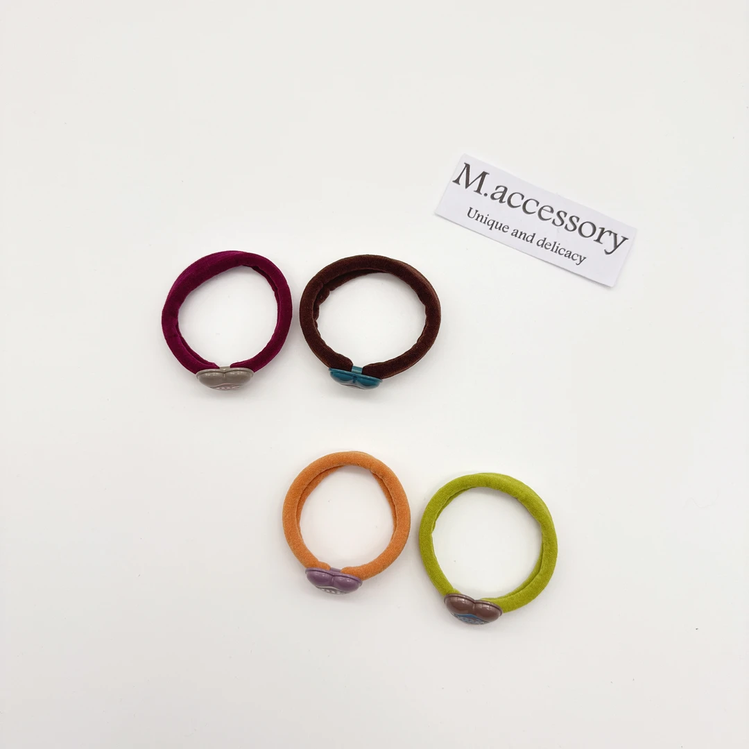 Mi33 韩版饰品 爱心字母撞色发圈发绳 Q058048