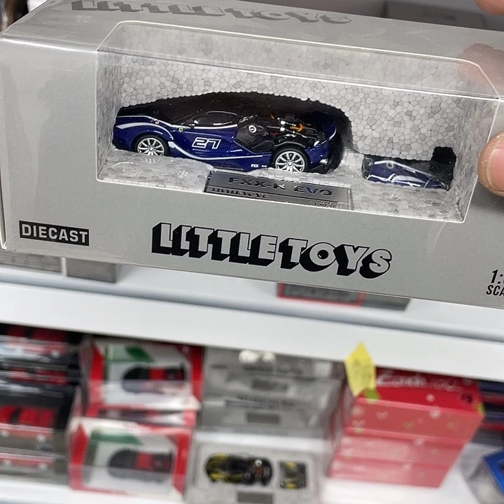 Fxxk 蓝色法拉利合金车模