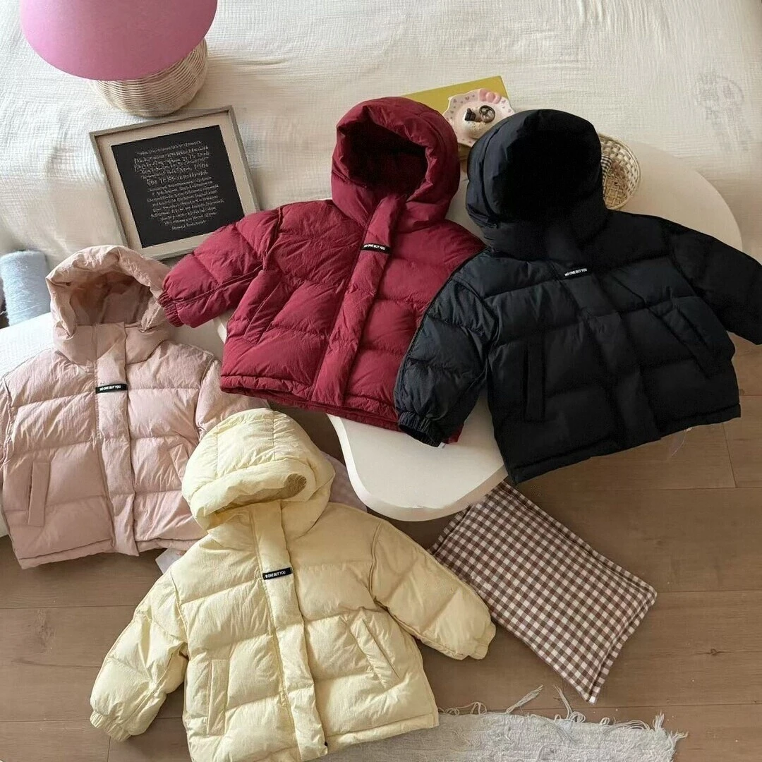 儿童服韩版儿童加厚棉衣洋气男童冬装保暖棉袄短款连帽夹克