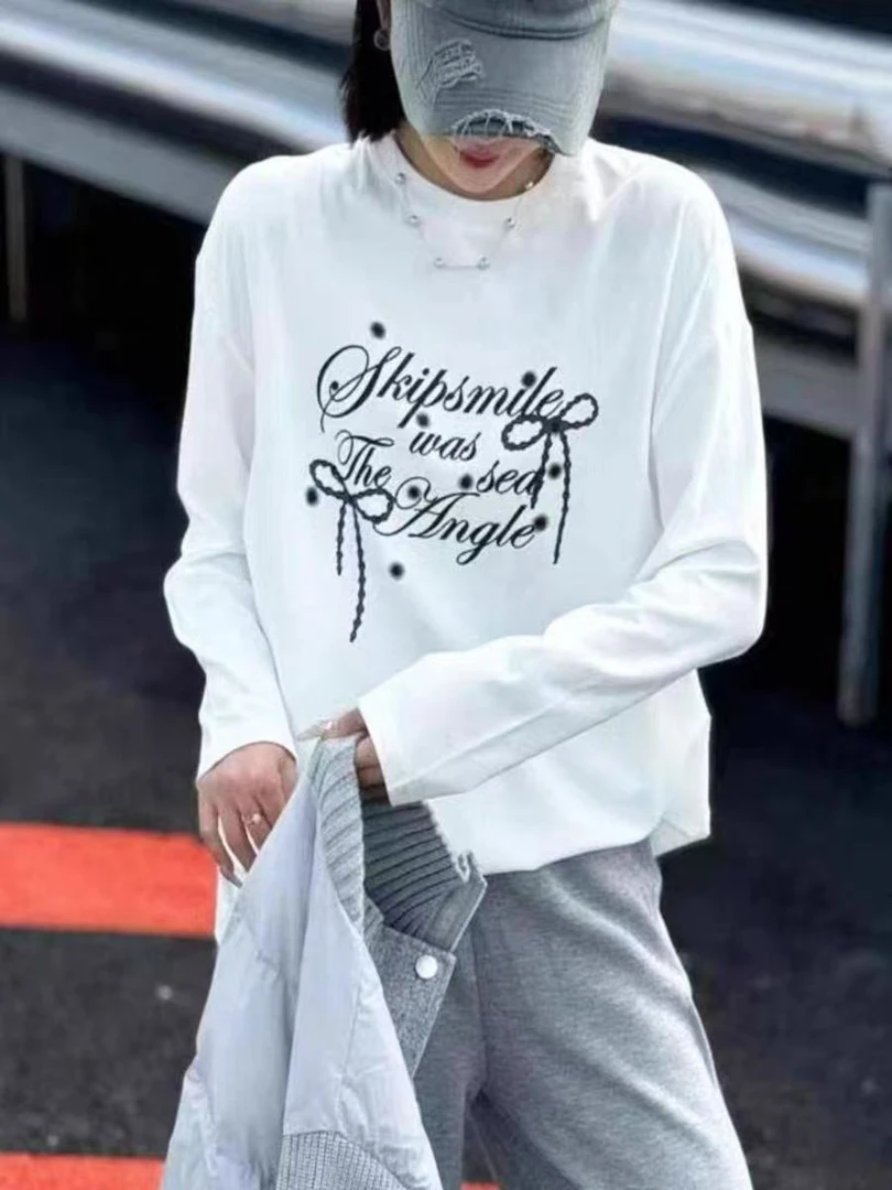 子母高温烫钻百搭时尚白T