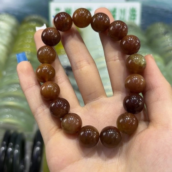 鱼****蛇纹石玉合金手镯天然