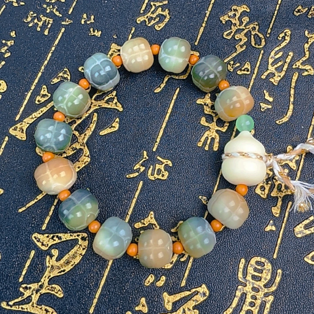敦煌事事如意天然菩提根雕刻菩提手串