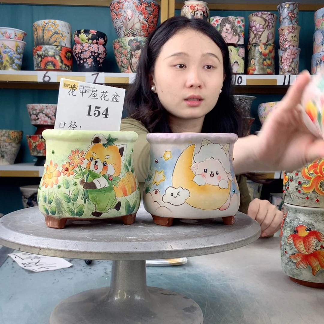 罐景德镇手工瑕疵景德镇手工瑕疵154