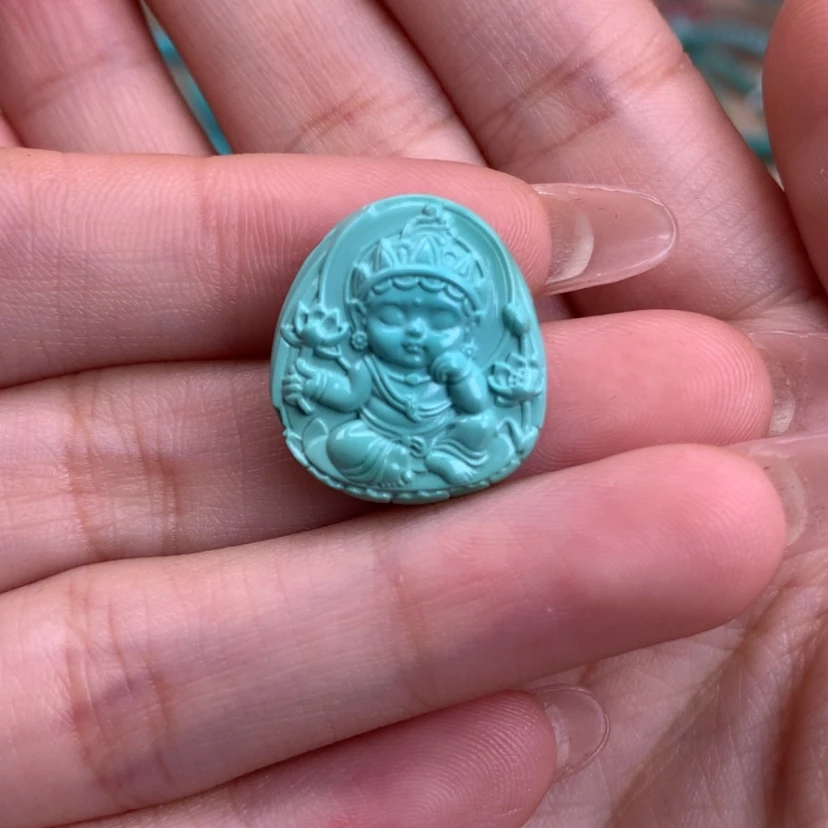 【闪购商品】绿松石雕刻未镶嵌