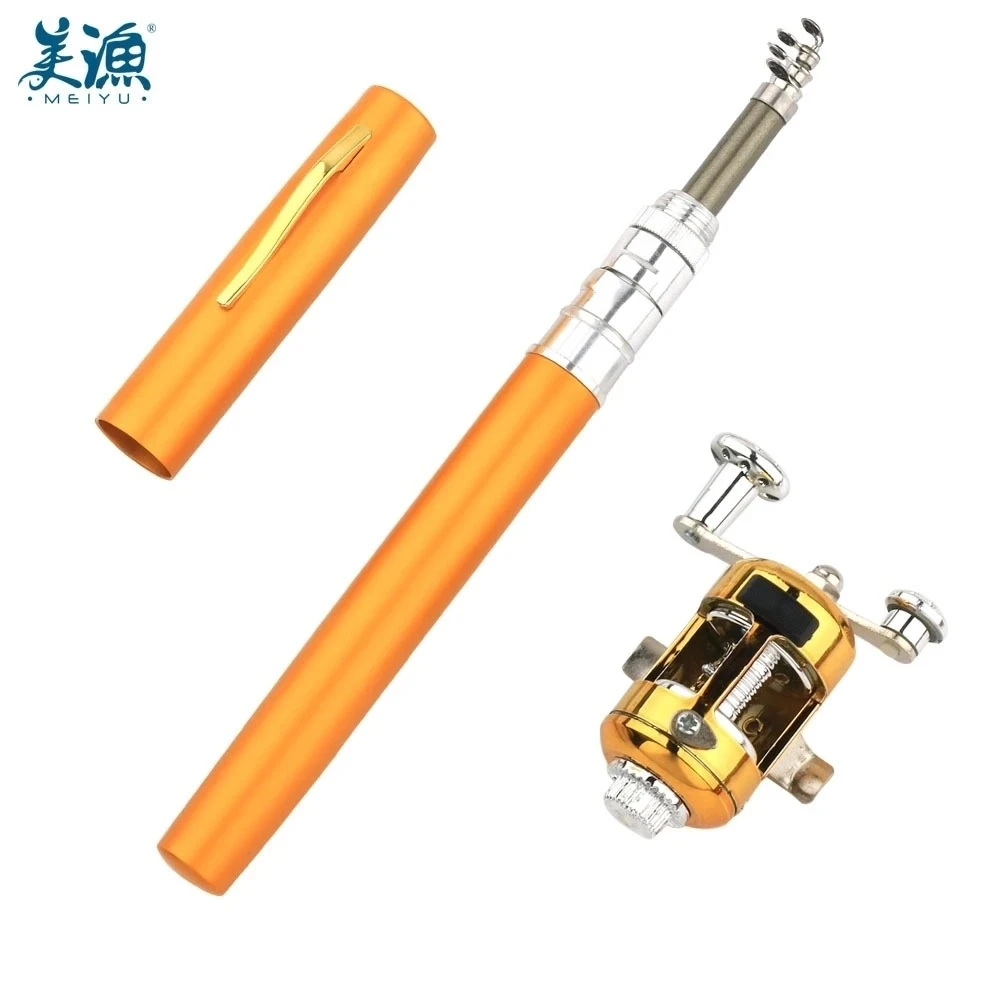 旗旺 钢笔式钓鱼竿口袋筏竿便携式礼品鱼杆钓竿  台钓竿