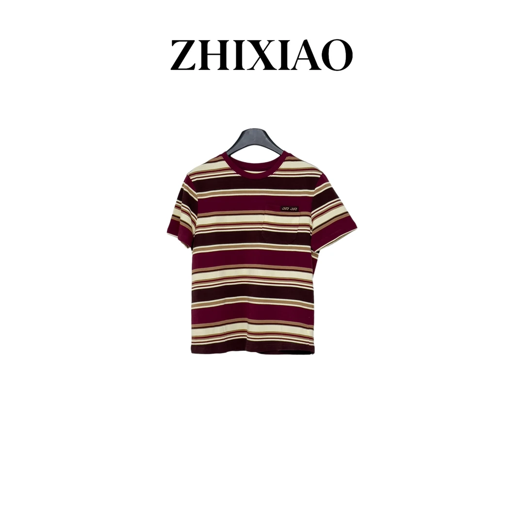 【ZHIXIAO】春季新款：条纹短袖1917