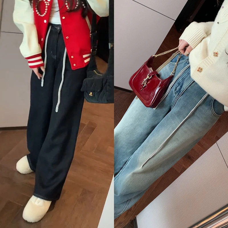 【mimius】&喵喵 高腰遮胯显瘦宽松直筒牛仔裤 汉服 WF11145