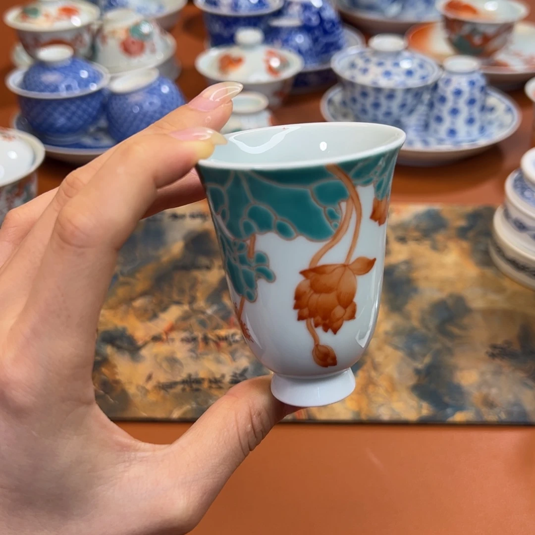 知冬煮雪手工手绘茶具单杯