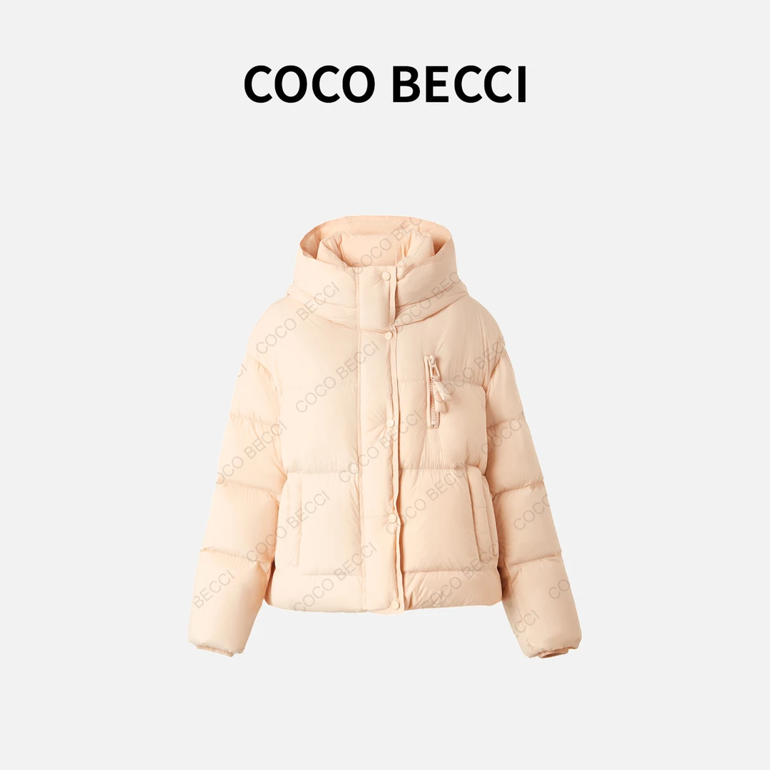 丫头baby【舒芙蕾】COCOBECCI加厚保暖连帽鹅绒服YT24YW010056